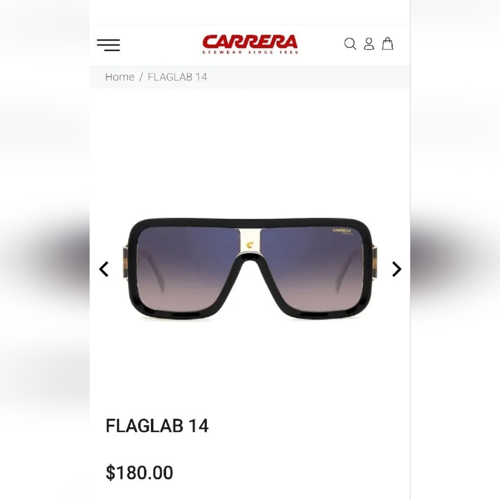 Carrera Women's Flaglab 14 Black/Beige Sunglasses